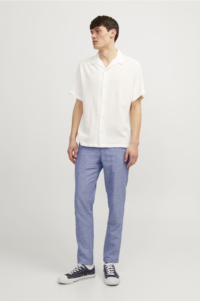 JPSTACE SUMMER LINEN BLEND CHINO PA 12248604 FADED DENIM/MELANGE